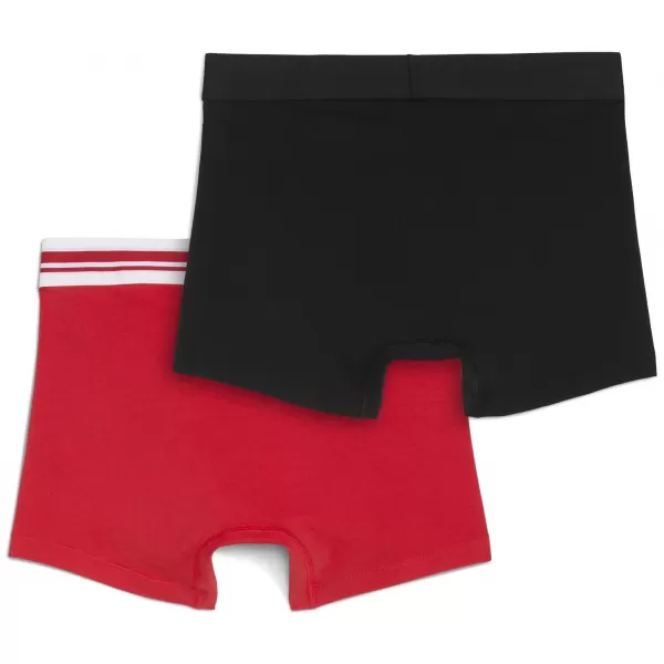  Herren-Boxershorts PUMA MEN EVERYDAY PLACED LOGO BOXER 2P 93847605 ROT/SCHWARZ 