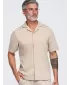 Herrenhemd OMBRE OM-SHCS-0220 BEIGE