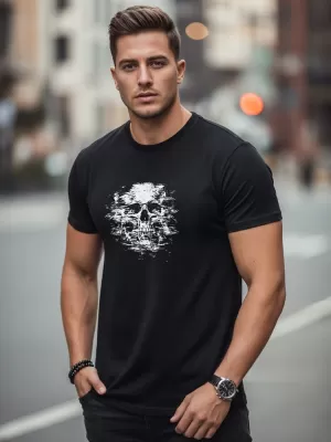 Herren-T-Shirt DSTREET NX085R SCHWARZ