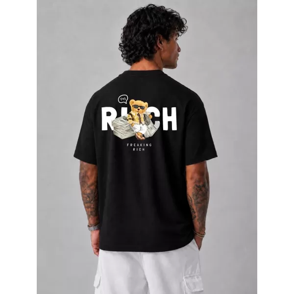  Herren-T-Shirt DSTREET NX4012R-BK SCHWARZ 