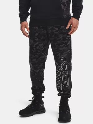 Herren-Jogginghose UNDER ARMOUR RIVAL FLC CAMO SCRIPT JGR 1366313-001 SCHWARZ