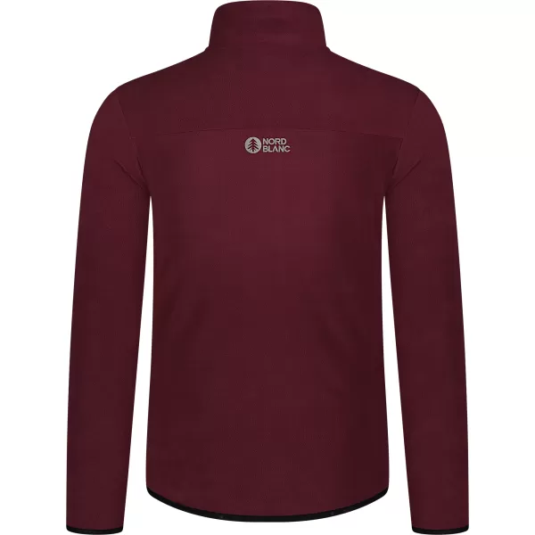  Leichtes Fleece-Sweatshirt für Herren NORDBLANC QUARRY NBSFM8372 BURGUND 
