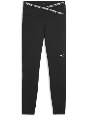 Leggings für Damen PUMA W STRONG CROSS FRONT TIGHT - HW 7/8 52849801 PUMA SCHWARZ