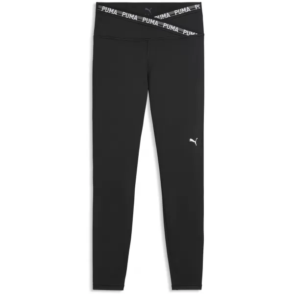  Leggings für Damen PUMA W STRONG CROSS FRONT TIGHT - HW 7/8 52849801 PUMA SCHWARZ 