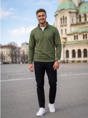 Herren-Sweatshirt MALFINI SUMMIT 429 KHAKI
