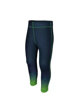 Funktionsleggings für Kinder WAMU MOZAIKA DUNKELGRÜN