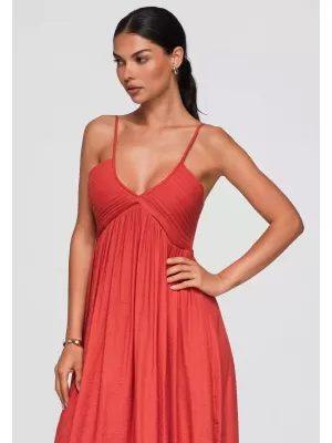 Kleid OMBRE OW-DLR-E0009 ZIEGEL