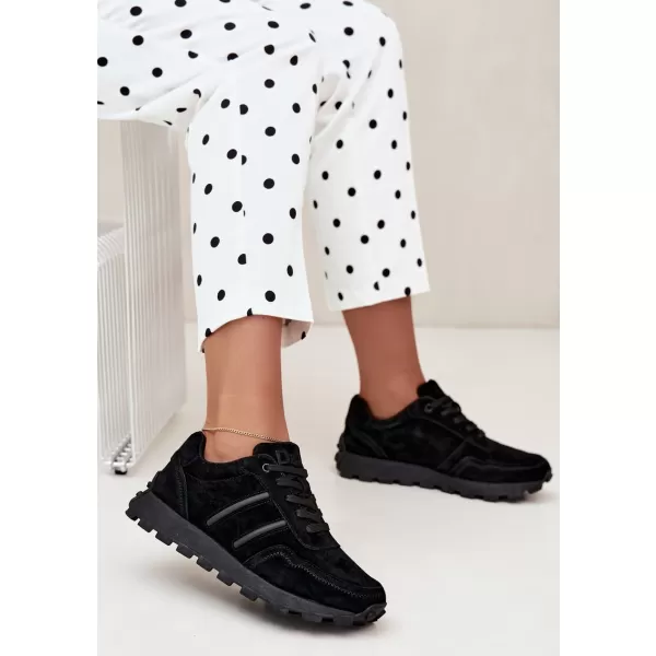  Damen-Sneaker D&A LR62-7101 BLACK SCHWARZ 