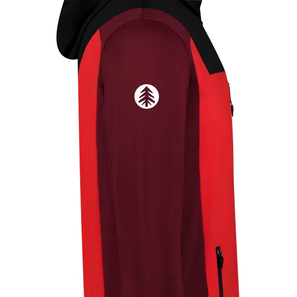  Powerfleece-Sweatshirt für Herren NORDBLANC SPRAWL NBSFM8333 ROT 