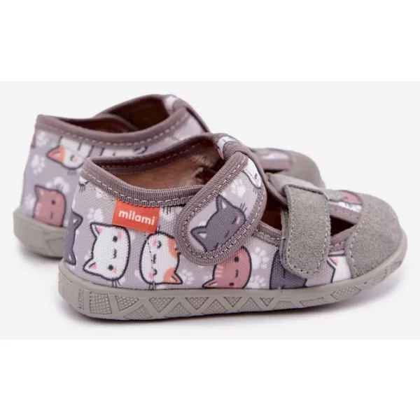  Kinderhausschuhe MILAMI 118/BR-34 GRAU 