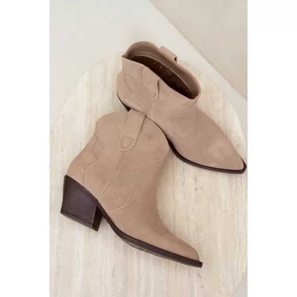  Damen-Stiefeletten BOTO 6338 BEIGE 