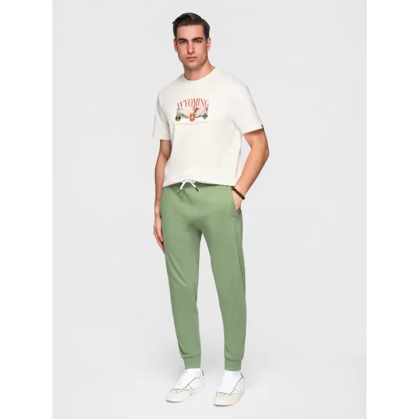  Herren-Jogginghose OMBRE OM-PABS-0305 GRÜN 