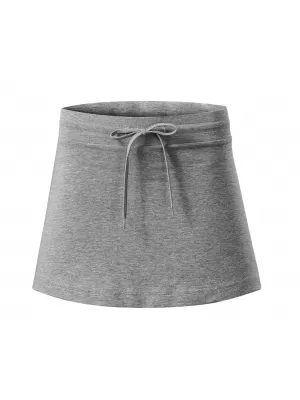 Damenrock mit Shorts MALFINI TWO IN ONE 604 DUNKELGRAUE HIGHLIGHTS