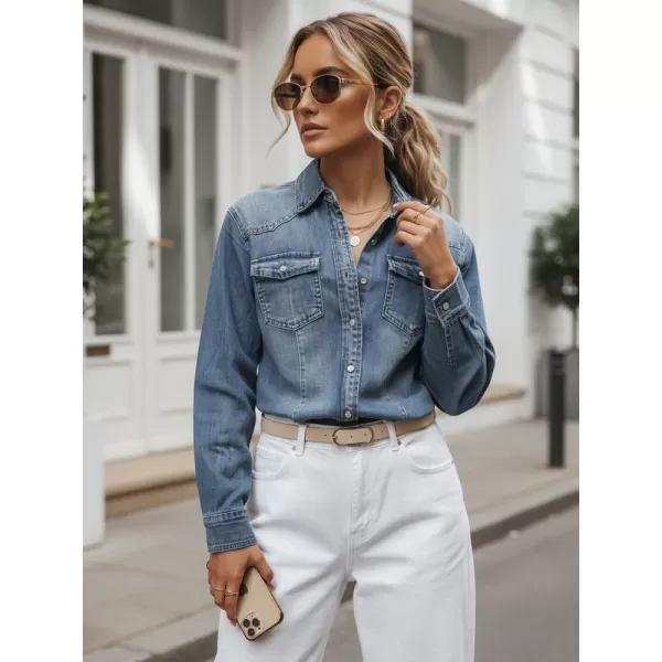 Damenhemd DSTREET DY0491 BLAU 