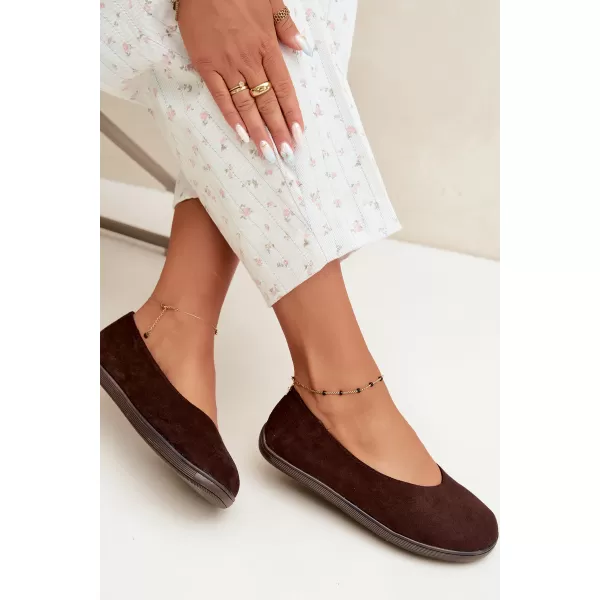  Ballerinas für Damen BOTO 9877 SCHOKOLADE 