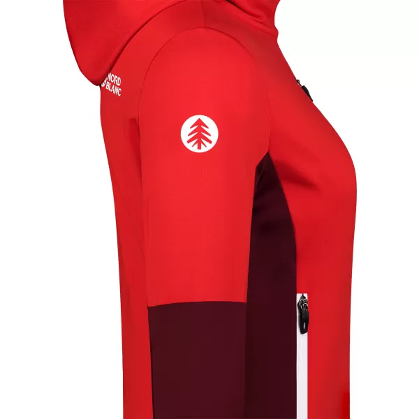  Powerfleece-Sweatshirt für Damen NORDBLANC RAVINE NBSFL8336 ROT 