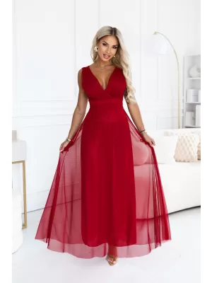 Kleid NUMOCO 687-2 HELLES BURGUNDERROT