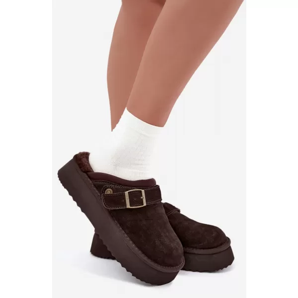  Damenhausschuhe BIG STAR SHOES UU274697 BRAUN/BEIGE 