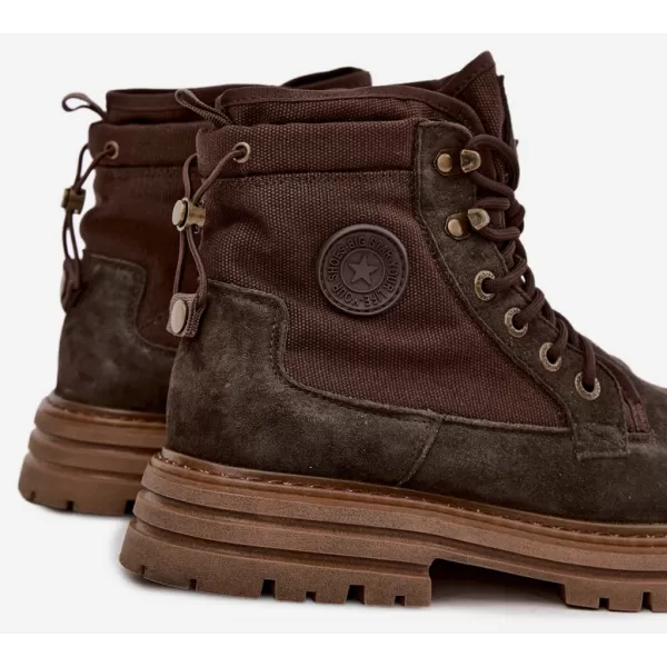  Herrenschuhe BIG STAR SHOES UU174254 BRAUNE/BEIGE SCHATTEN 