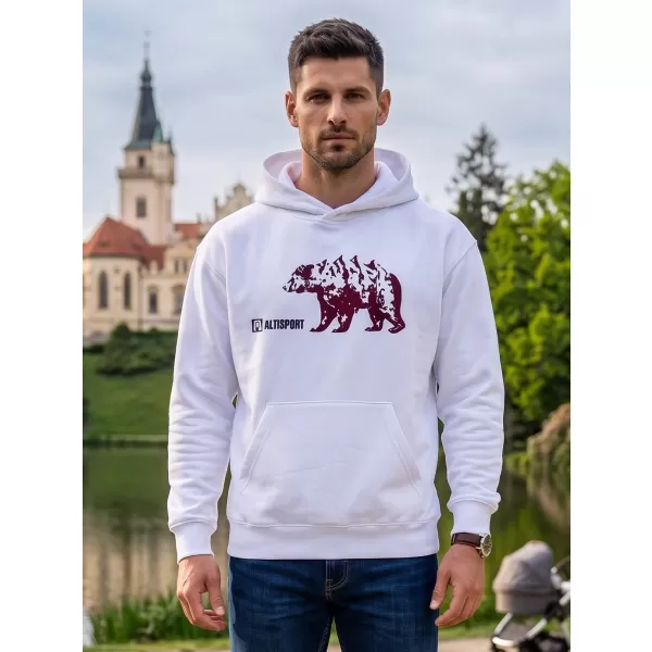  Herren-Sweatshirt ALTISPORT ALM193422 WEIß 