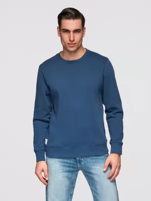 Herren-Sweatshirt OMBRE OM-SSBN-0271 MARINEBLAU