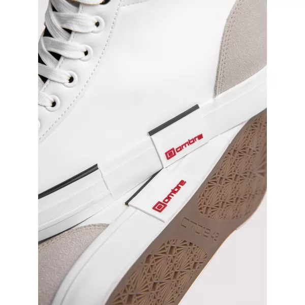  Knöchelsneaker für Herren OMBRE OM-FOTH-0240 WEIß UND BEIGE 