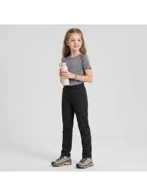 Softshellhose für Kinder ALPINE PRO ABARO 2 SCHWARZ