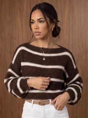 Damenpullover DSTREET MY2644 BRAUN