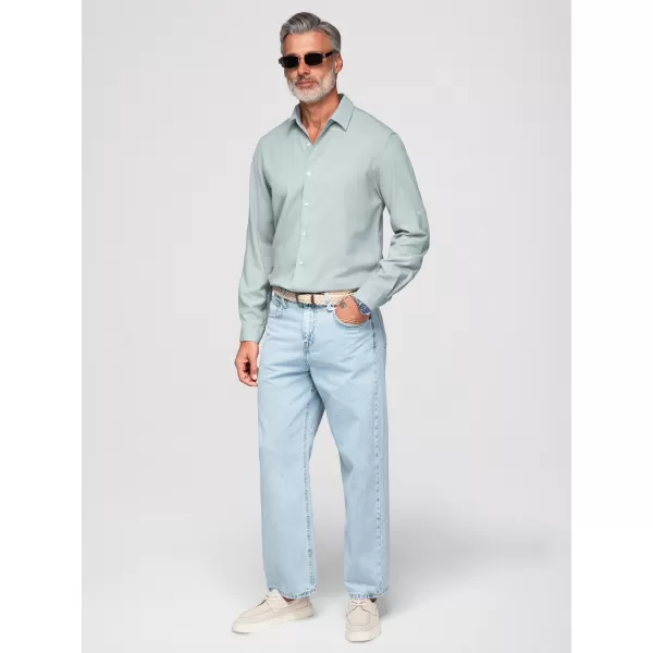  Herrenhemd OMBRE OM-SHCS-0190 PASTELLGRÜN 