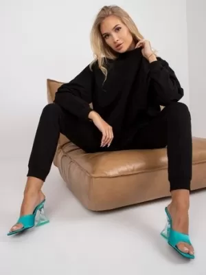 Damen-Sweatshirt BASIC FEEL GOOD AP-BL-A-R001 NOIR