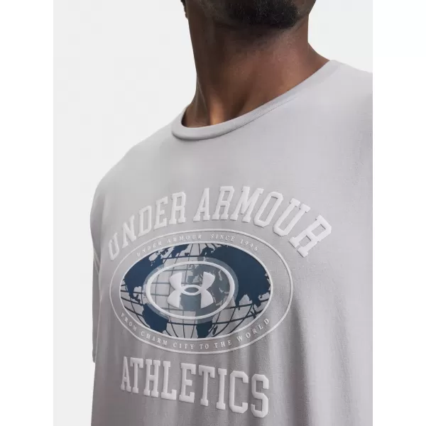  Herren-T-Shirt UNDER ARMOUR M 60/40S ARMOR GLOBE SS 6009261-011 GRAU 
