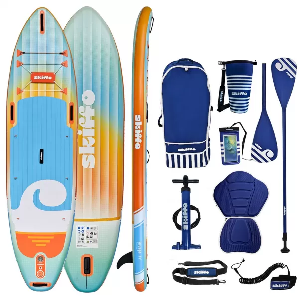  Paddle-Board SKIFFO RIVAGE SUNRISE BLAU/ORANGE 