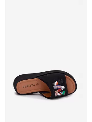 Damenhausschuhe VINCEZA 66942 SCHWARZ