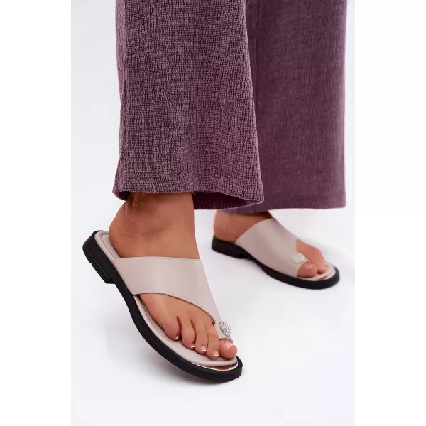  Damen-Flip-Flops VINCEZA 62307 BEIGE 