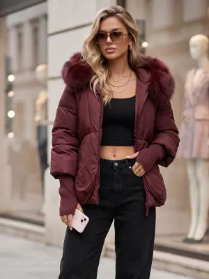 Damenjacke DSTREET TY5992 BURGUND