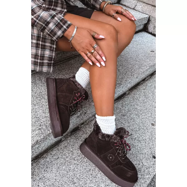  Schneemänner für Frauen BIG STAR SHOES UU274312 SCHOKOLADE 