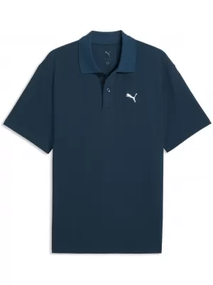 Herren-T-Shirt mit Kragen PUMA WARDROBE ESS PIQUE RELAXED POLO 62965736 MITTERNACHTSBENZIN
