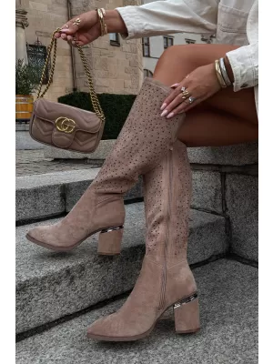 Damenstiefel S.BARSKI HY62-8122 BEIGE
