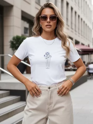Damen-T-Shirt DSTREET NX8006RY-WH WEIß