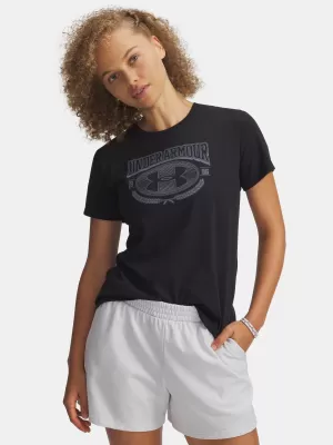 Damen-T-Shirt UNDER ARMOUR W VARSITY SS 6010592-001 SCHWARZ