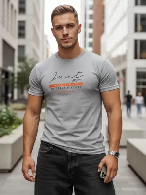 Herren-T-Shirt DSTREET RX5424 HELLGRAU