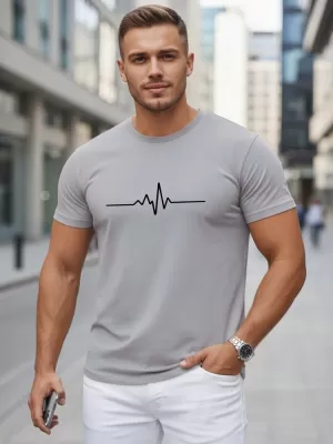 Herren-T-Shirt DSTREET NX5098R-SL HELLGRAU