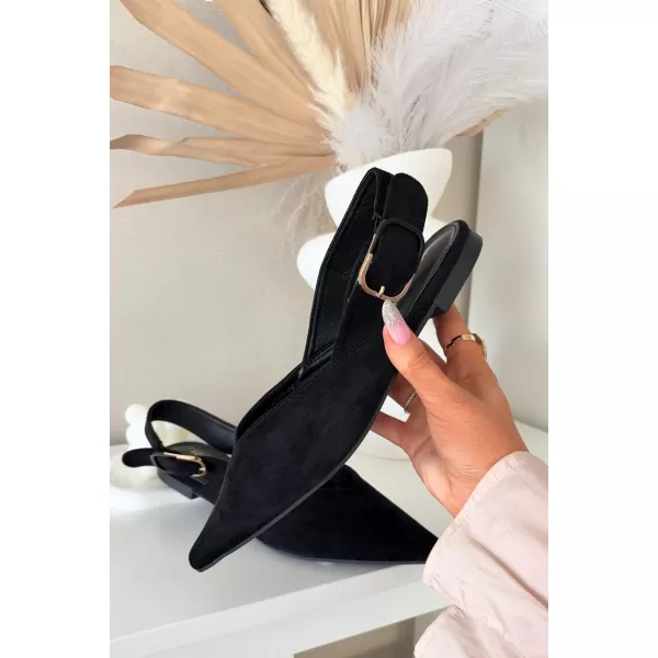 Ballerinas für Damen BOTO JH598/9755 SCHWARZ 