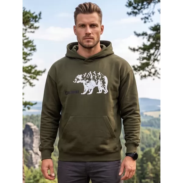  Herren-Sweatshirt ALTISPORT ALM193422 MILITÄR 