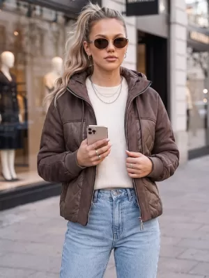 Damenjacke DSTREET TY6092 BRAUN