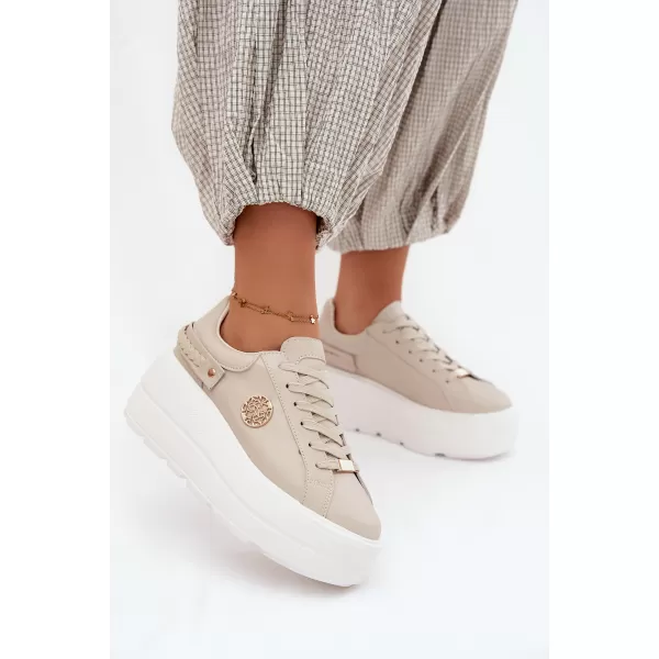  Damen-Sneaker D&A LR61-7095 BEIGE 