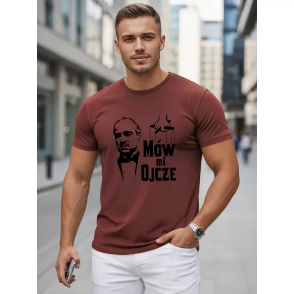  Herren-T-Shirt DSTREET NX5145R-BU ROTWEIN 