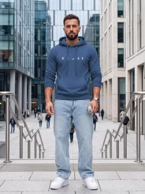 Herren-Sweatshirt DSTREET NX0001BX-17-09 BLAU