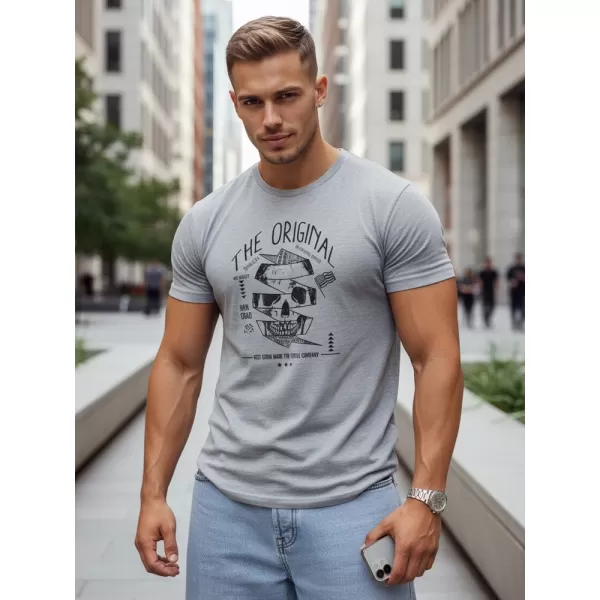  Herren-T-Shirt DSTREET RX5380 HELLGRAU 
