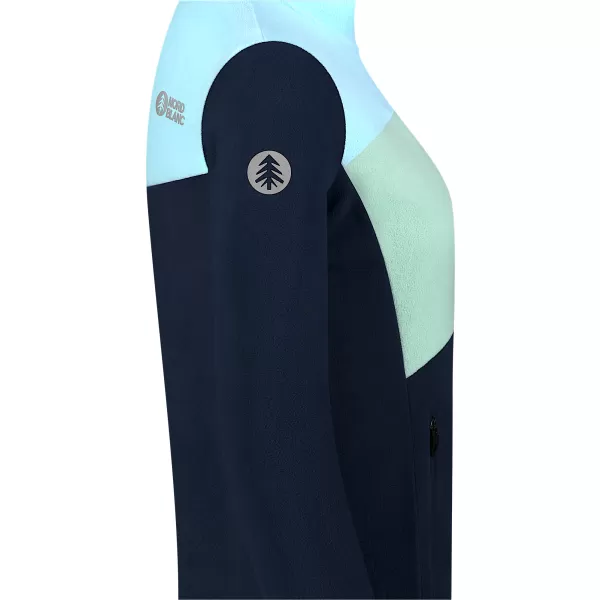  Leichtes Fleece-Sweatshirt für Damen NORDBLANC BEECH NBSFL8375 BLAU 